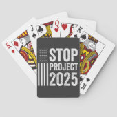 Project 2025 Trump Amerikaans Republikeins VS Pokerkaarten (Achterkant)