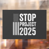 Project 2025 Trump Amerikaans Republikeins VS Raamsticker (Vel 2)