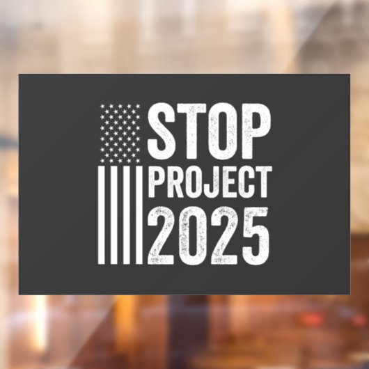 Project 2025 Trump Amerikaans Republikeins VS Raamsticker (Vel 2)