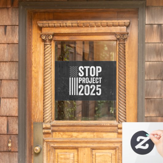 Project 2025 Trump Amerikaans Republikeins VS Raamsticker (Huis Deur)