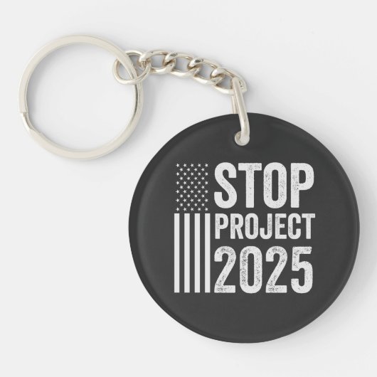 Project 2025 Trump Amerikaans Republikeins VS Sleutelhanger (Voorkant)