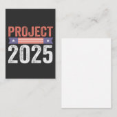 Project 2025 Trump Amerikaanse Patriottische T-Shi Notitiekaartje (Voorkant / Achterkant)