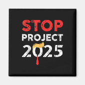 Project 2025 Trump-project Anti-Trump  Magneet (Voorkant)