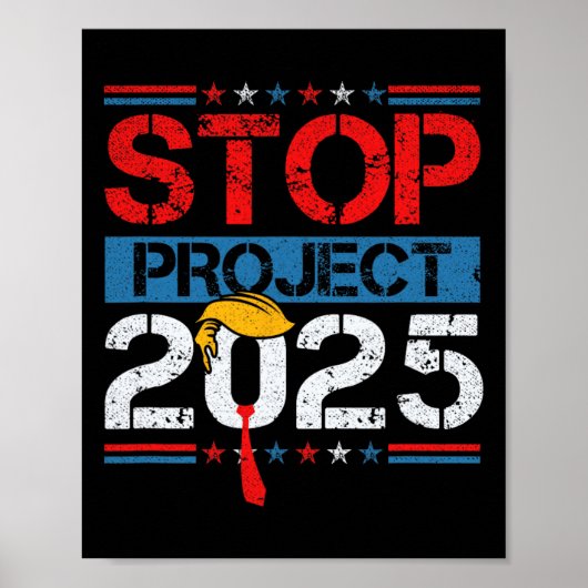Project 2025 Trump's Project Anti Trump 1 Poster (Voorkant)