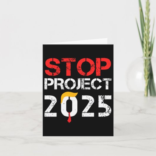 Project 2025 Trump's Project Anti Trump 3 Kaart (Voorkant)