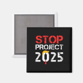 Project 2025 Trump's Project Anti Trump 3 Magneet (Voorkant / Achterkant)