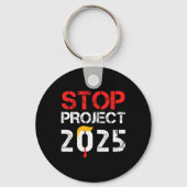 Project 2025 Trump's Project Anti Trump 3 Sleutelhanger (Voorkant)