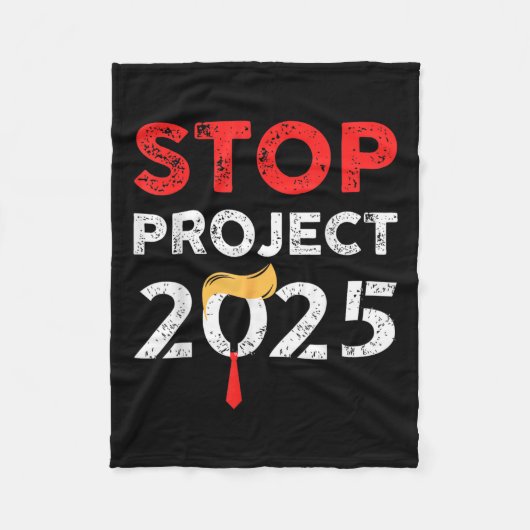Project 2025 Trump's Project Anti Trump Funny Gift Fleece Deken (Voorkant)