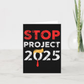 Project 2025 Trump's Project Anti Trump Funny Gift Kaart (Voorkant)