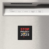 Project 2025 Trump's Project Anti Trump Funny Gift Magneet (Insitu (Vaatwasser))