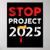 Project 2025 Trump's Project tegen Trump Poster (Voorkant)