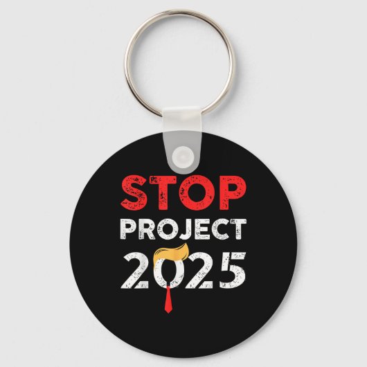Project 2025 Trump's Project tegen Trump Sleutelhanger (Voorkant)