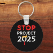 Project 2025 Trump's Project tegen Trump Sleutelhanger (Voorkant)