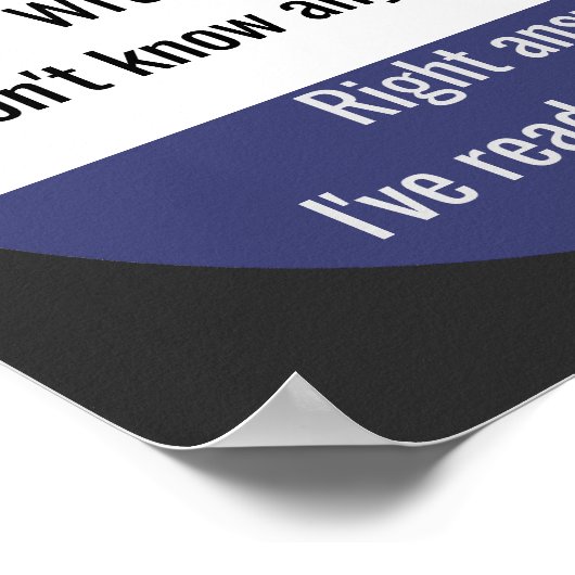 Project 2025 - Verkeerd antwoord Poster (Hoek)