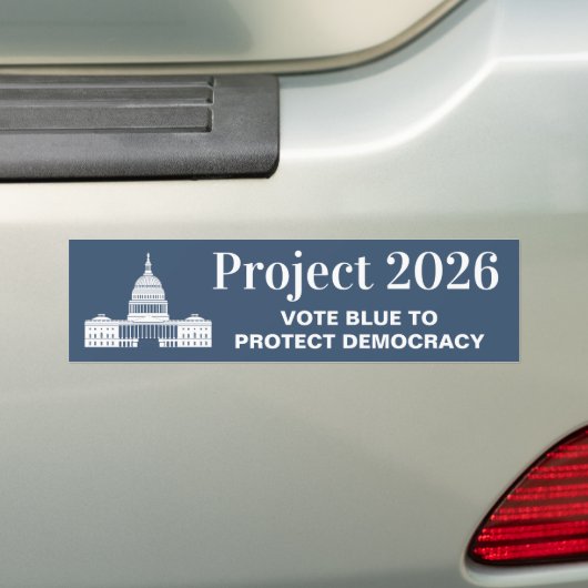 Project 2026 Stem voor Democratie Bumpersticker (Op auto)