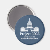 Project 2026 Stem voor Democratie Magneet (Voorkant / Achterkant)