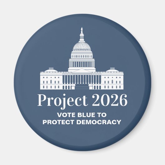 Project 2026 Stem voor Democratie Magneet (Voorkant)