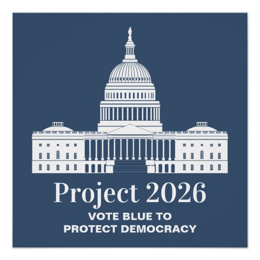 Project 2026 Stem voor Democratie Perfect Poster (Voorkant)