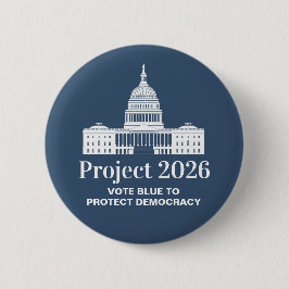 Project 2026 Stem voor Democratie Ronde Button 5,7 Cm