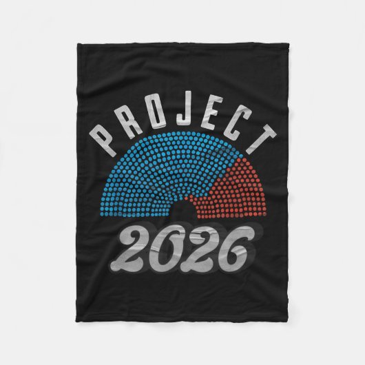 Project 2026 Tee Shirt  Fleece Deken (Voorkant)