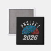 Project 2026 Tee Shirt Magneet (Voorkant / Achterkant)