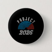 Project 2026 Tee Shirt Ronde Button 5,7 Cm (Voorkant)
