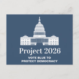 Project 2026 Vote for Democracy Briefkaart
