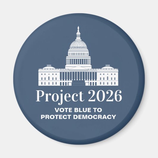 Project 2026 Vote for Democracy Magneet (Voorkant)