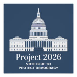 Project 2026 Vote for Democracy Perfect Poster