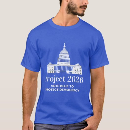 Project 2026 Vote for Democracy T-shirt (Voorkant)