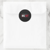 Project 8647 Weersta Subtiele Foxtrot Delta Tango Ronde Sticker (Tas)
