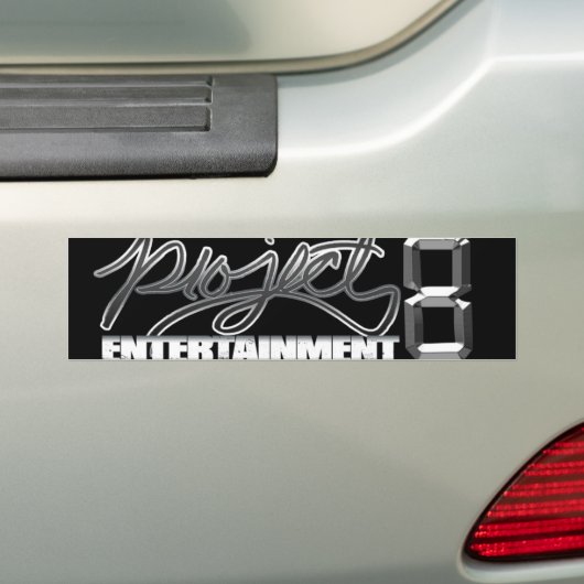 PROJECT 8 BUMPERSTICKER (Op auto)