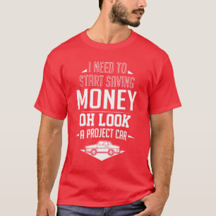 Project Auto Garage Monteur rennende grappige jong T-shirt
