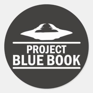 Project Blauw boek Ronde Sticker