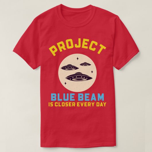 Project Blue Beam Conspiracy TShirt (Design voorkant)