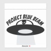 PROJECT BLUE BEAM UFO CAR DECAL STICKER (Vel)