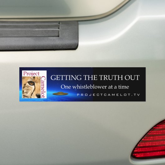 PROJECT CAMELOT-Bumpersticker Bumpersticker (Op auto)