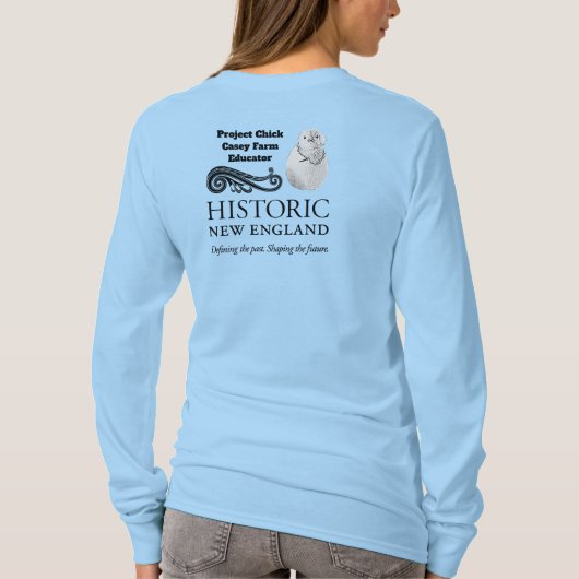 Project Chick ver.1 lange gesleept donker logo T-shirt (Achterkant)