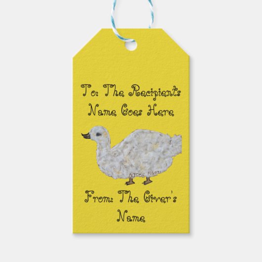  Project FED Duck Gift Labels Cadeaulabel (Voorkant)