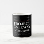 Project Gateway - TOEGANG GEWEIGERD - Reality Glit Koffiemok (Center)