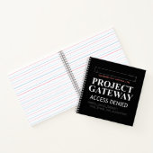 Project Gateway - TOEGANG GEWEIGERD - Reality Glit Notitieboek (Binnen)