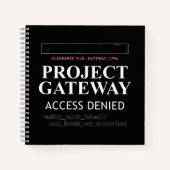 Project Gateway - TOEGANG GEWEIGERD - Reality Glit Notitieboek (Voorkant)