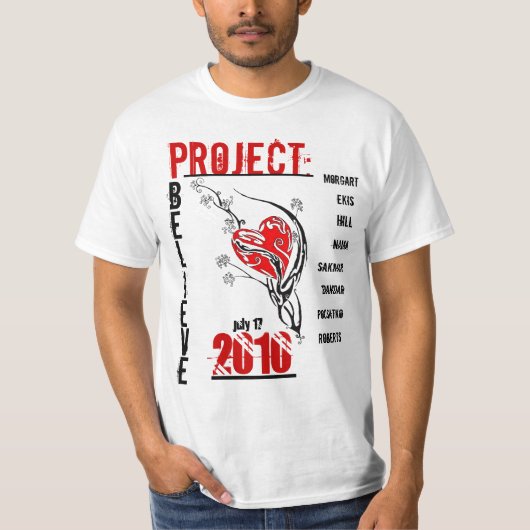 Project gelooft definitief t-shirt (Voorkant)