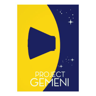 Project Gemini ruimte kunst illustratie Foto Afdruk