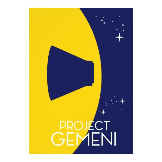 Project Gemini Space Art illustratie Foto Afdruk (Voorkant)