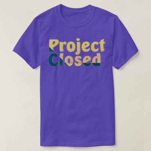 Project gesloten t-shirt (Design voorkant)