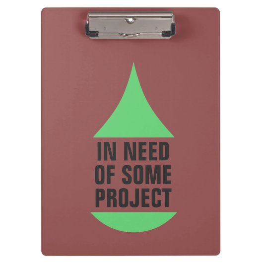 Project Green Drop nodig Klembord (Voorkant)