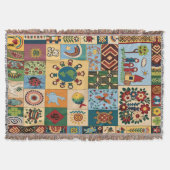 Project Hail Mary Patchwork Gewoven Worpdeken Deken (Voorkant)