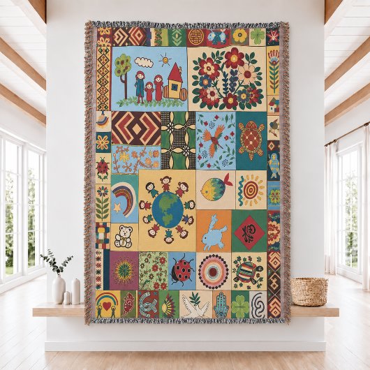 Project Hail Mary Patchwork Gewoven Worpdeken Deken