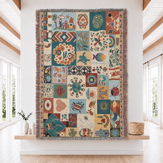 Project Hail Mary Patchwork Gewoven Worpdeken Deken